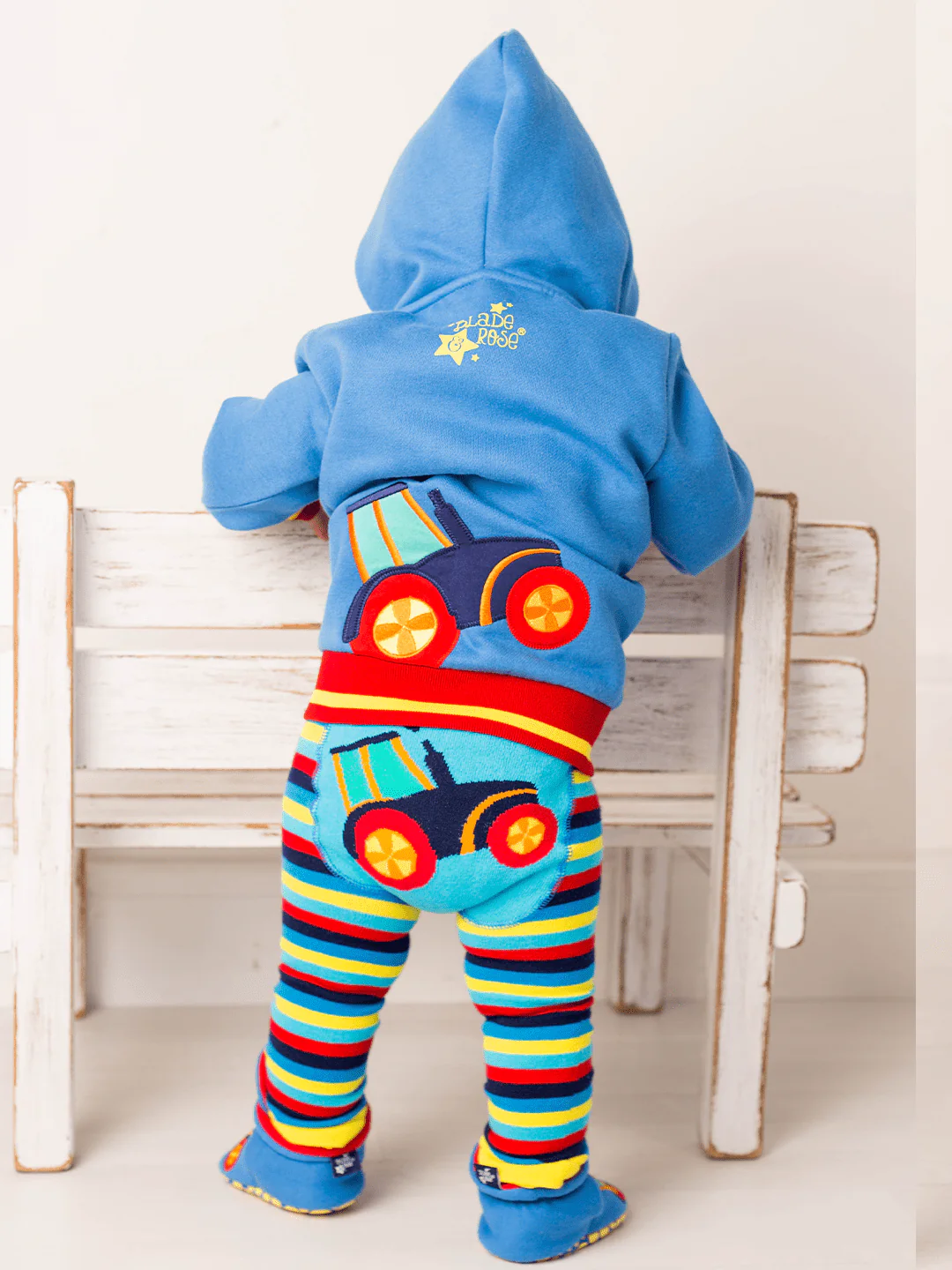 Farmyard Tractor Junior Hoodie - Image 4