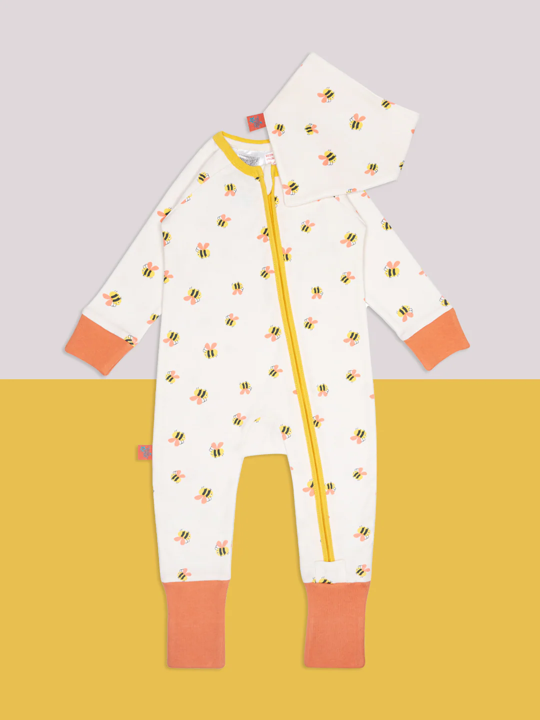 Honey Bee Romper & Bib Gift Box Set - Image 8