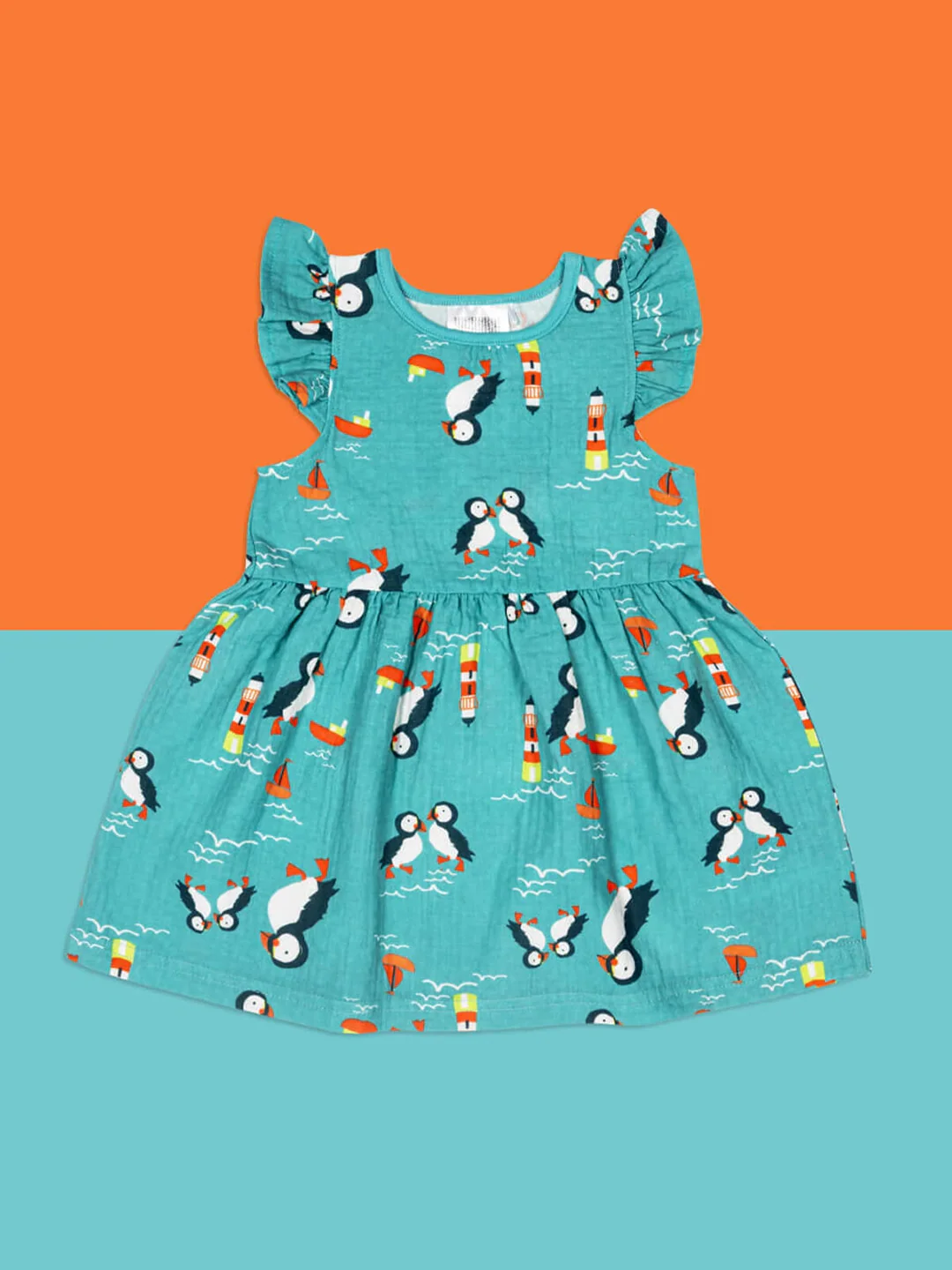 Junior Kenzie the Puffin Summer Dress - Image 4