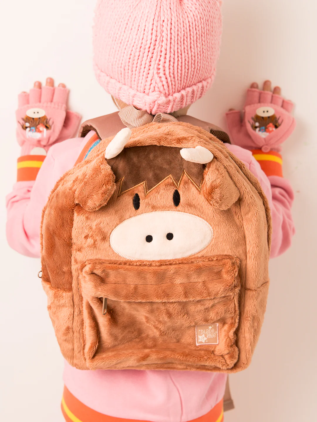 Neutral Highland Cow Rucksack - Image 3
