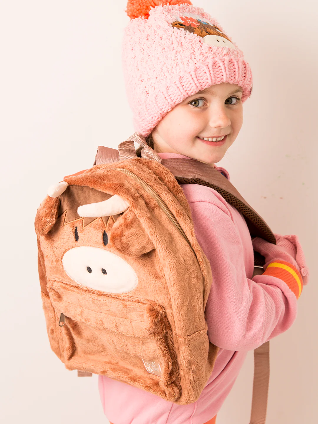 Neutral Highland Cow Rucksack - Image 4