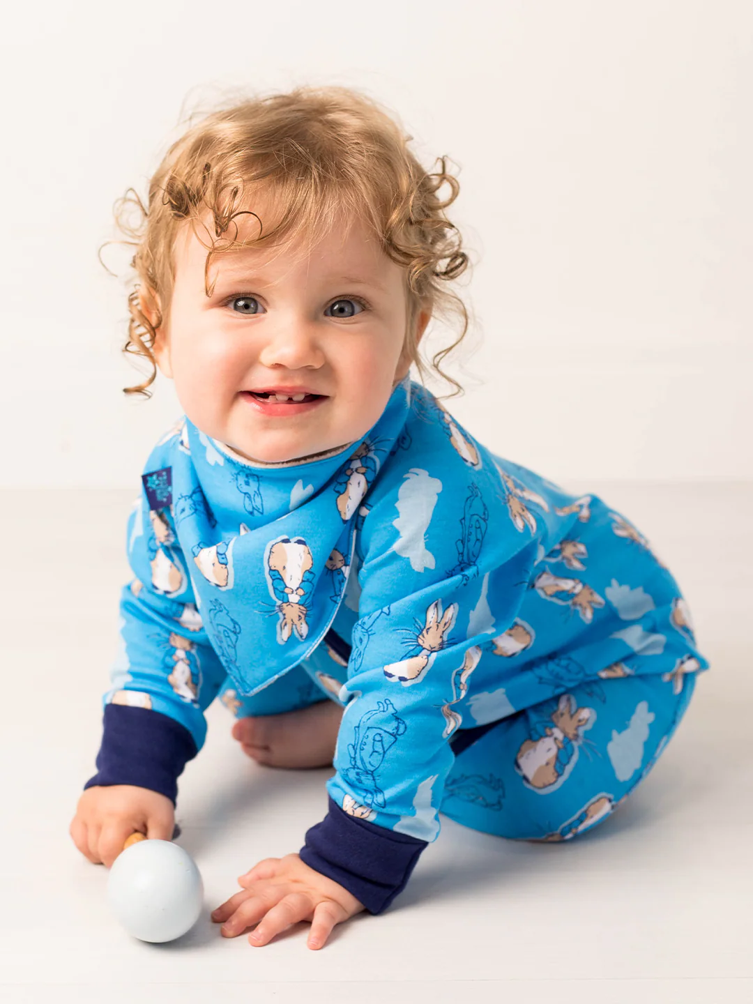 Peter Rabbit™ Navy Romper Playsuit - Image 3