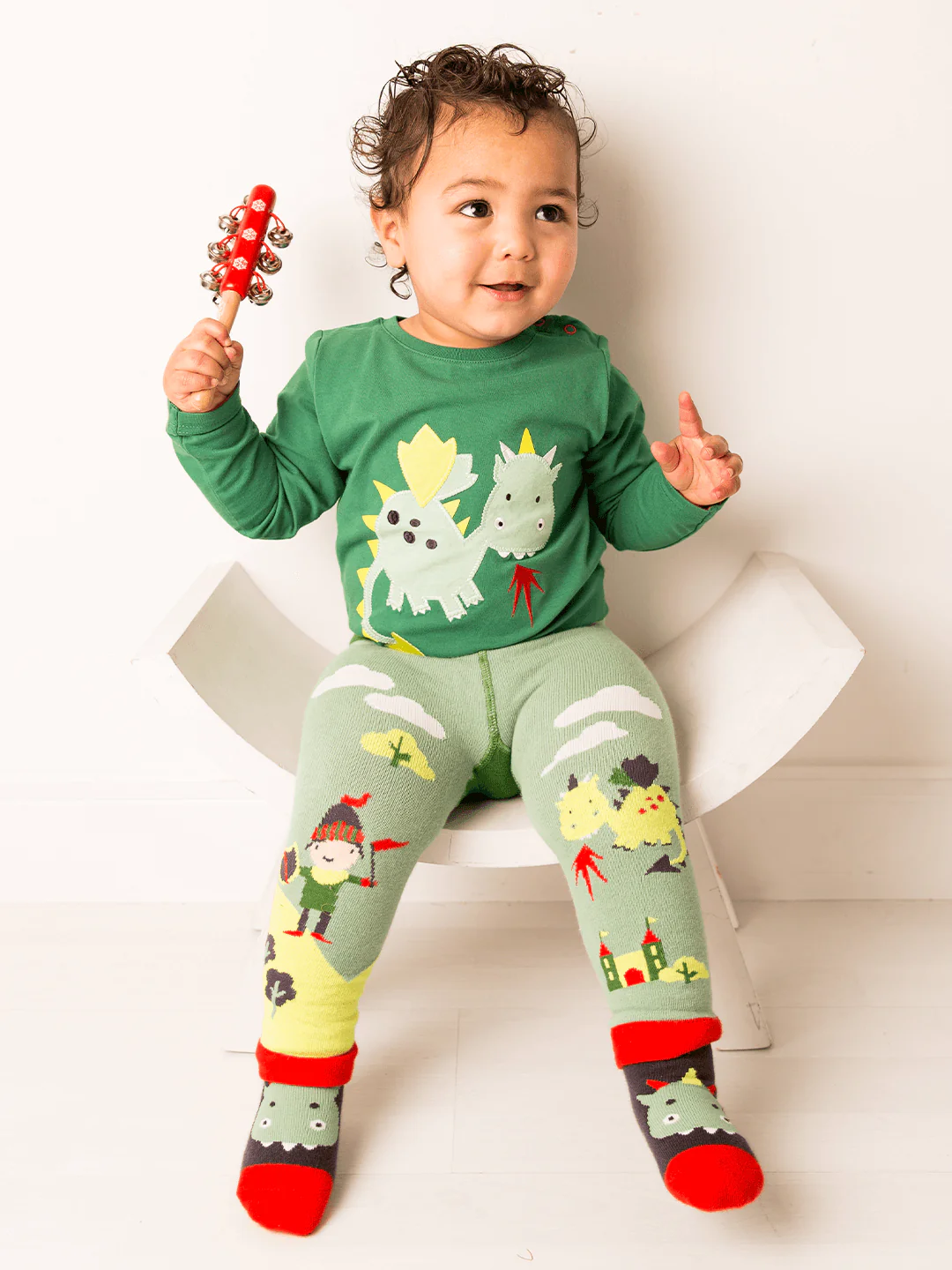 Teddy the Dragon Leggings (0-6 Months) - Image 5