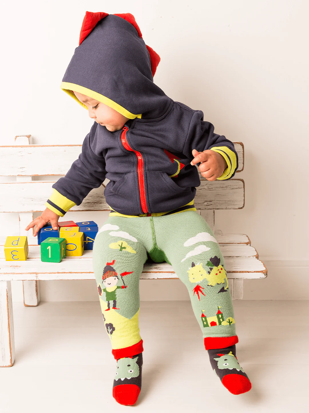 Teddy the Dragon Leggings (0-6 Months) - Image 6